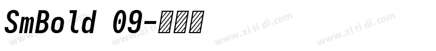 SmBold 09字体转换